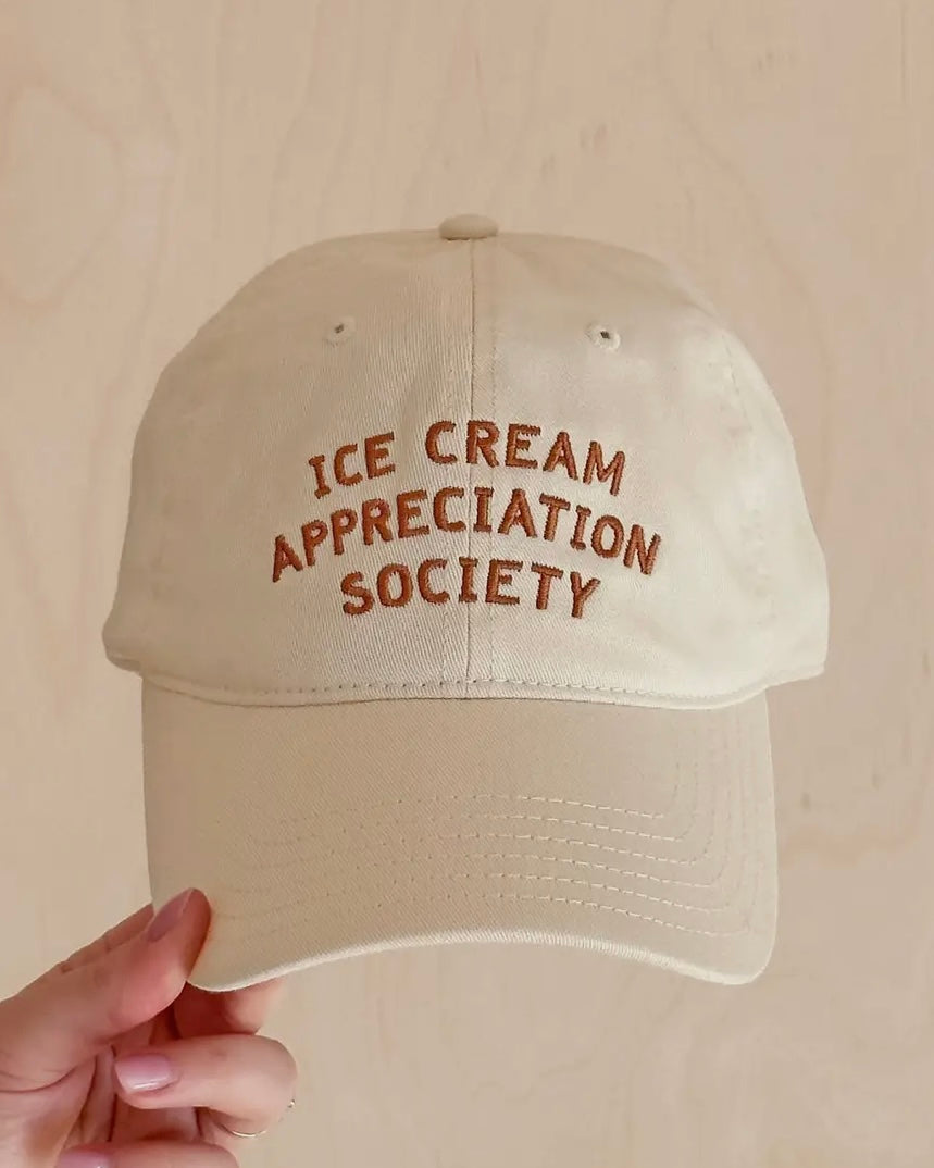 Ice Cream Appreciation Society Cotton Baseball Cap