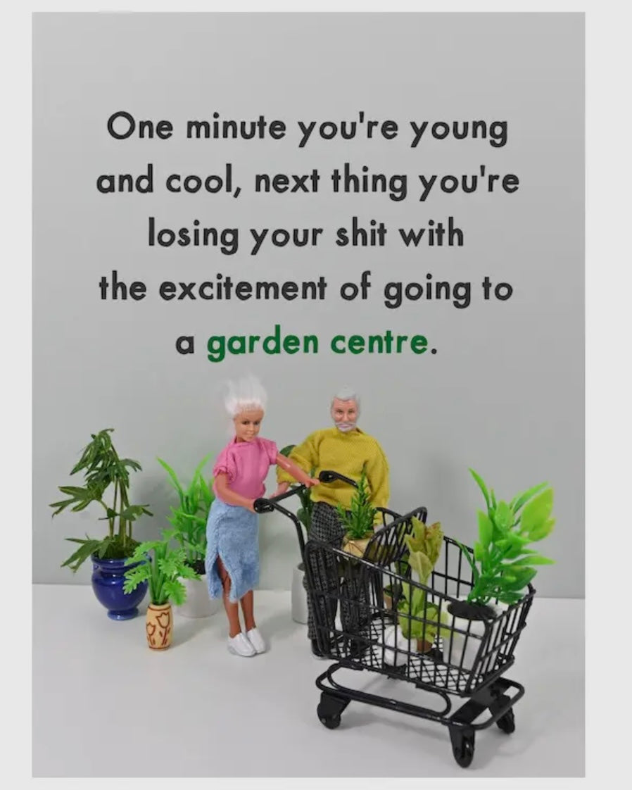 Garden Centre Birthday Card - Jeffrey & Janice
