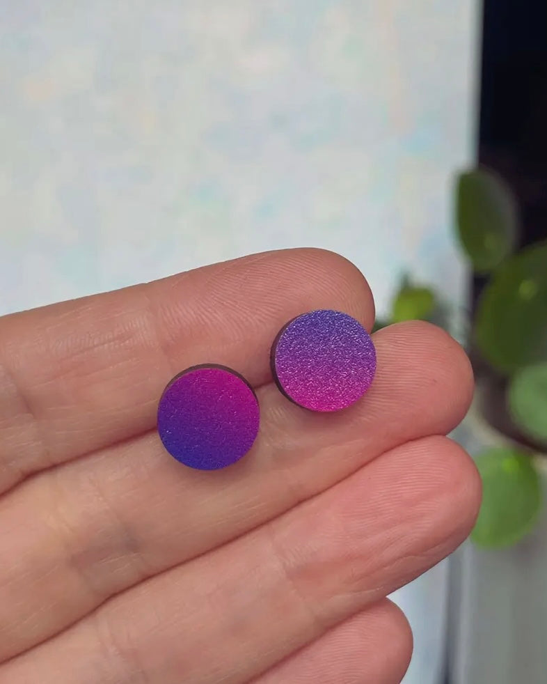 Wooden Stud Earrings