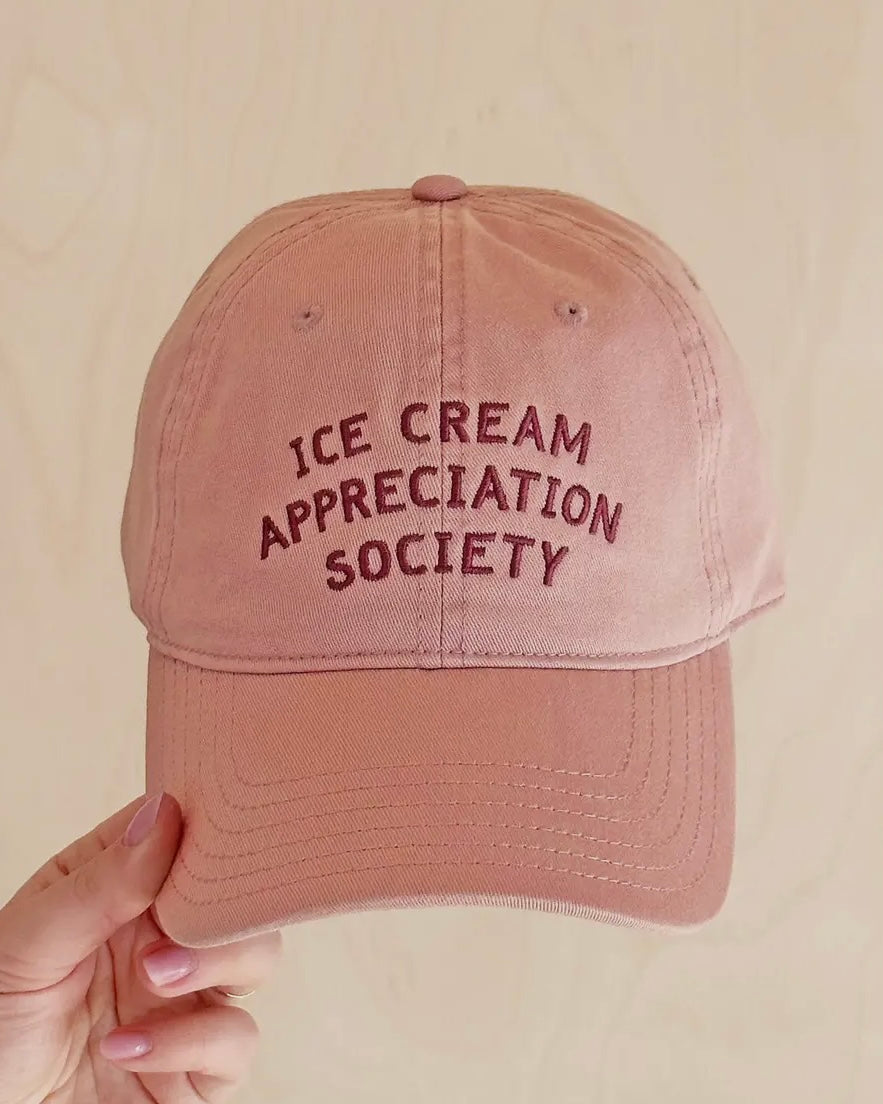 Ice Cream Appreciation Society Cotton Baseball Cap