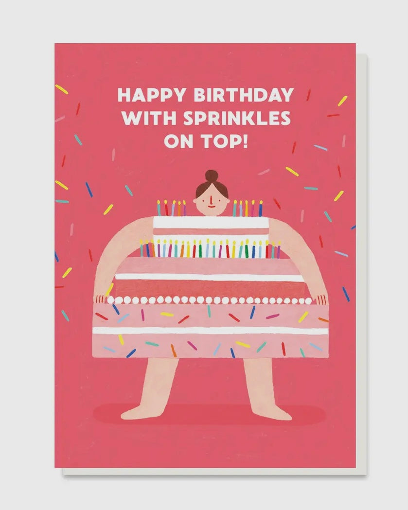 Sprinkles Cake Birthday Card