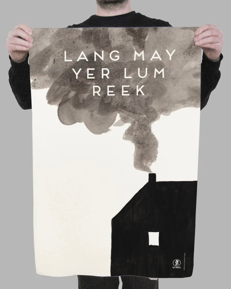 Lang May Yer Lum Reek (House) Teatowel