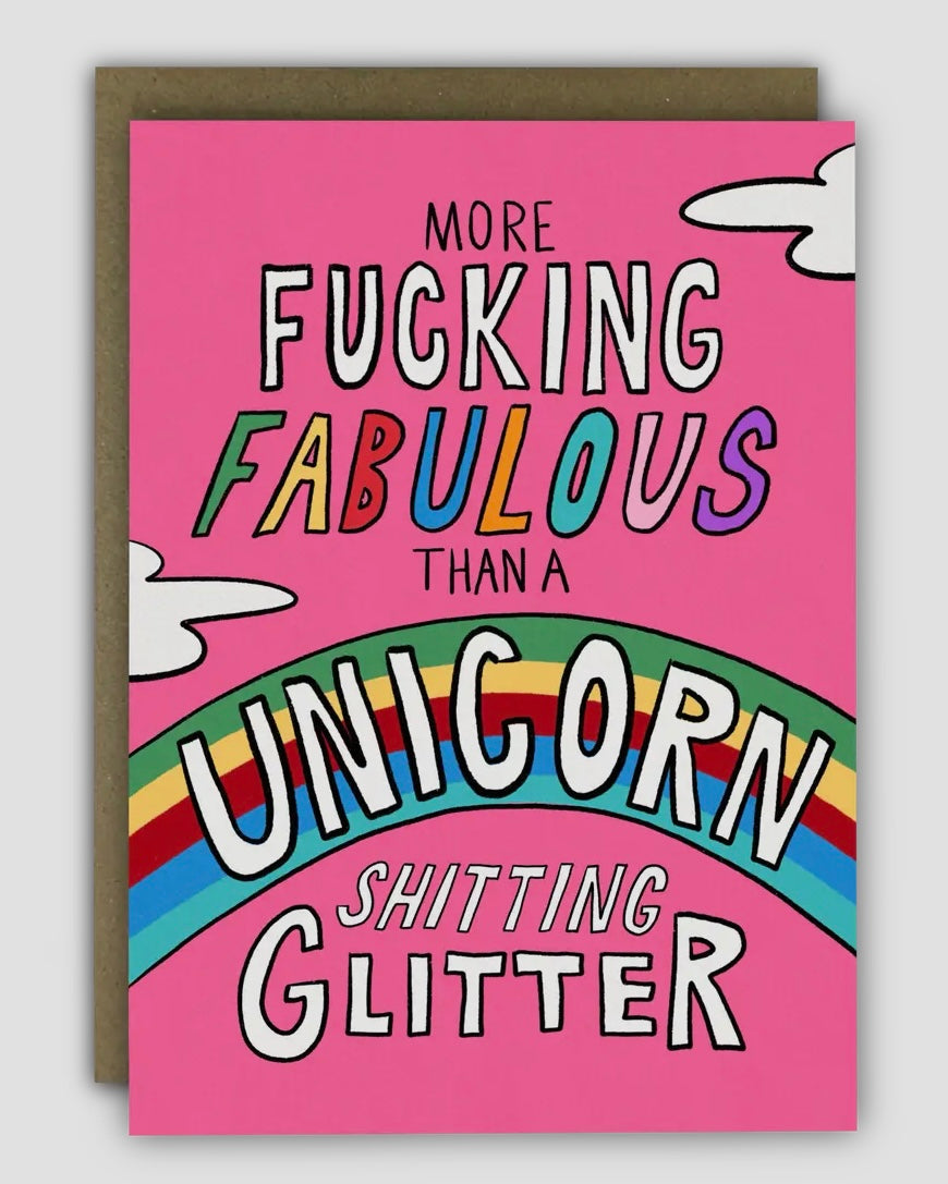 F***ing Fabulous Unicorn Birthday Card