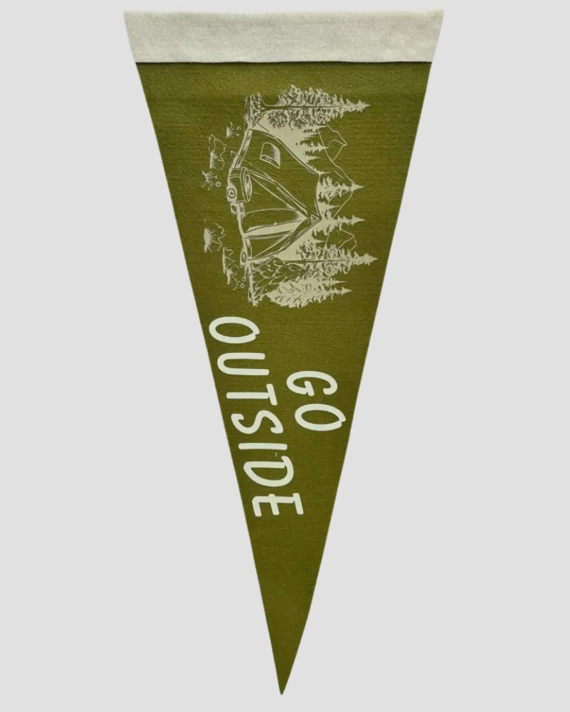 Go Outside Pennant Flag