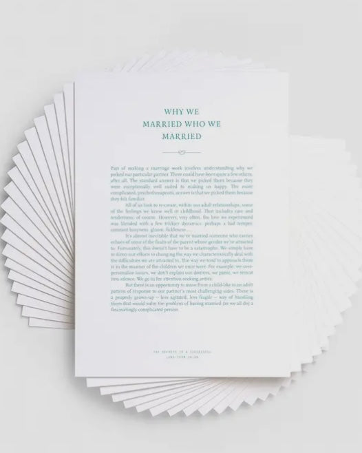 The Marriage Box Cards