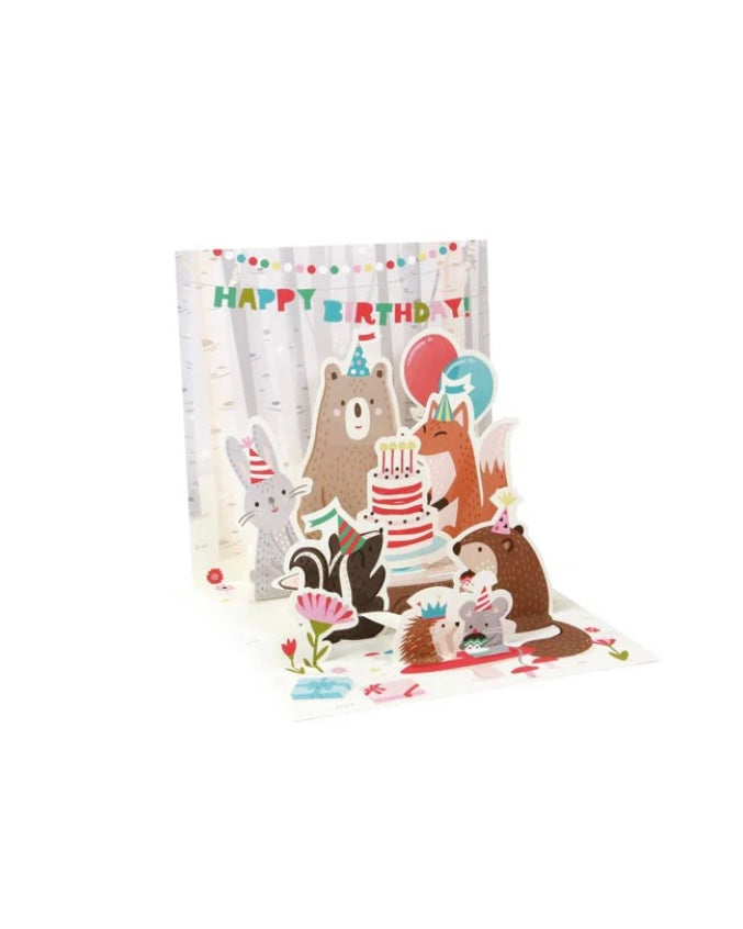 Woodland Mini Pop Up Birthday Card