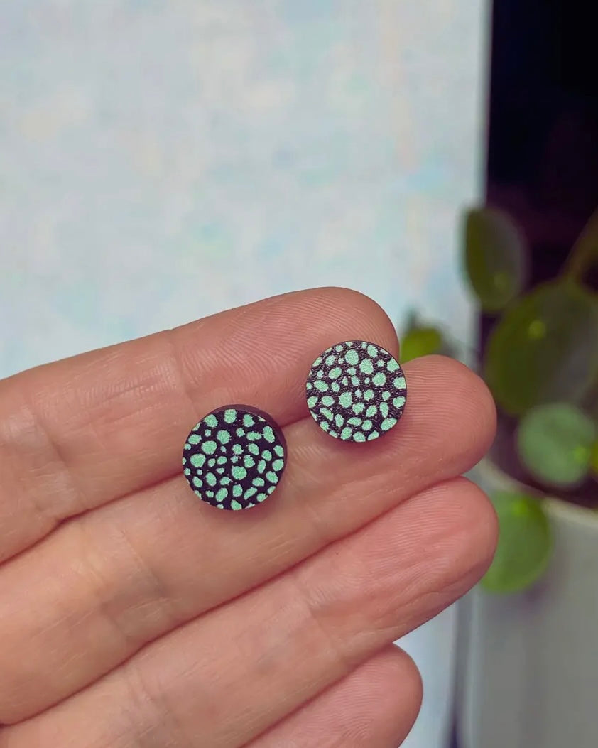 Wooden Stud Earrings