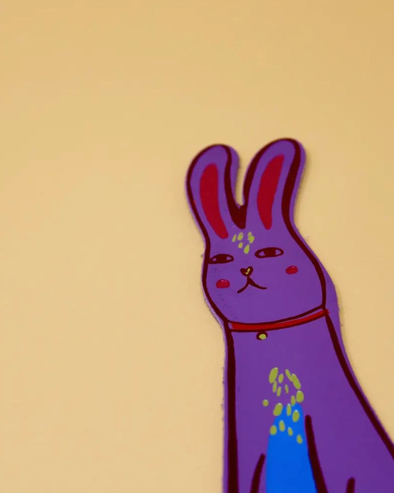 Bunny Leather Bookmark
