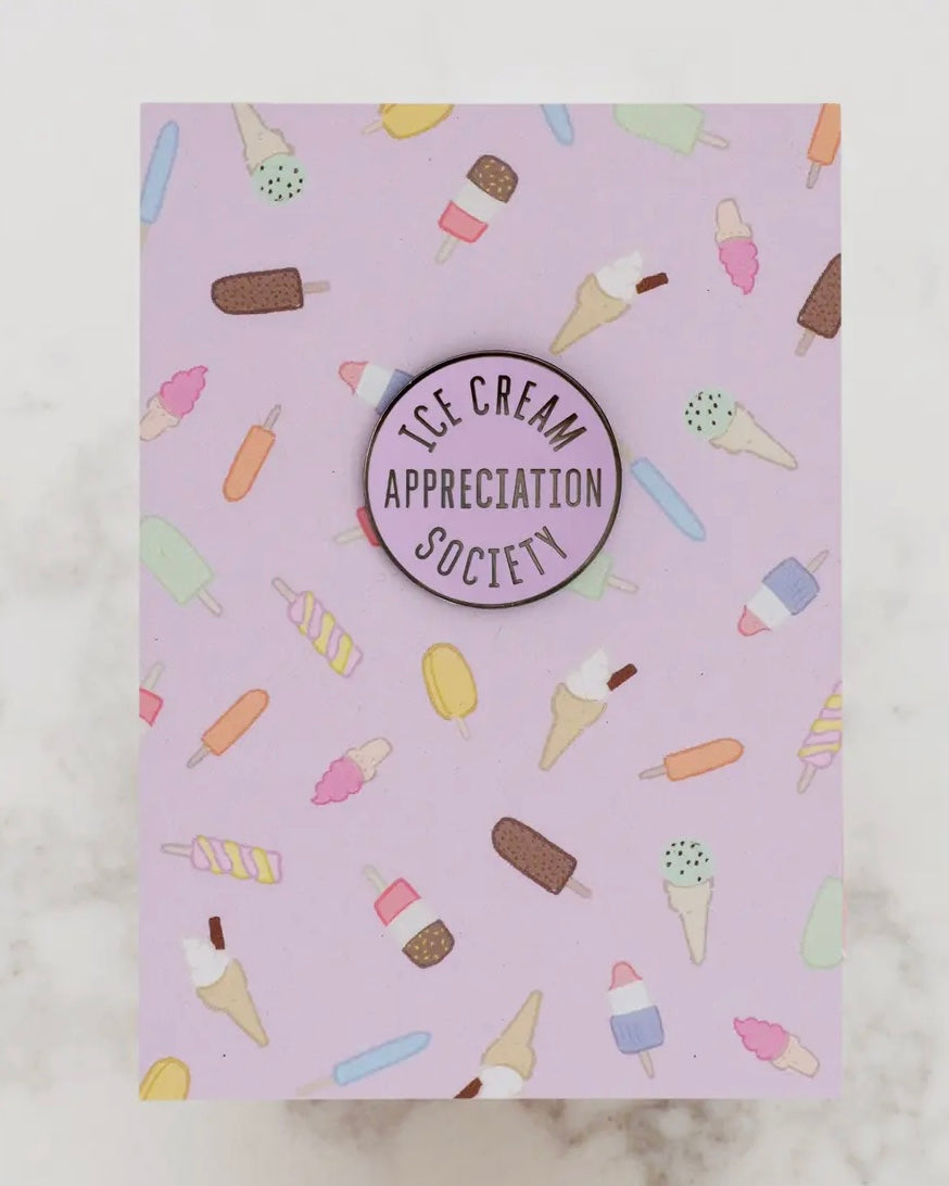Ice Cream Appreciation Society Enamel Pin Badge