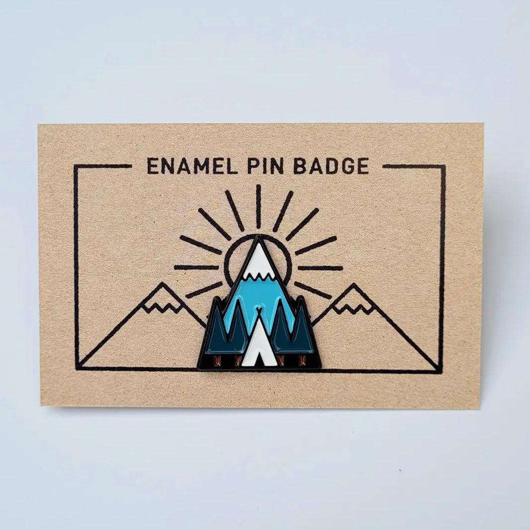 Tent Enamel Pin Badge