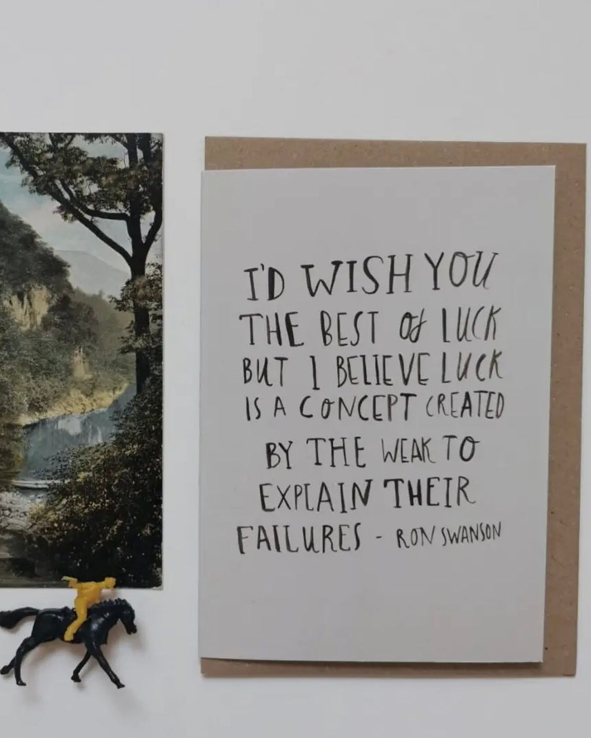 Good Luck Card-Dick Vincent Illustrations-My Beautiful Caravan