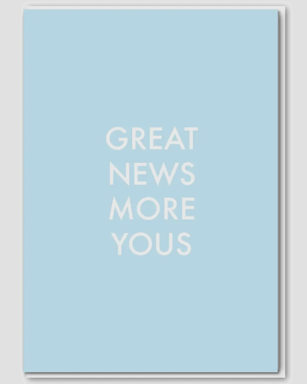 Great News More Yous Blue Baby Card-Objectables-My Beautiful Caravan