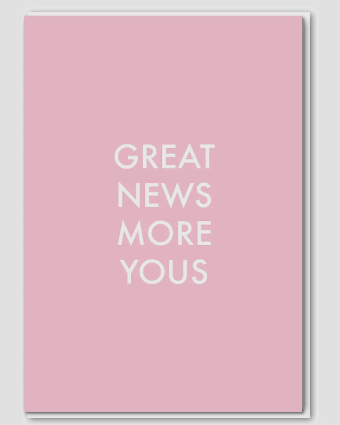 Great News More Yous Pink Baby Card-Objectables-My Beautiful Caravan