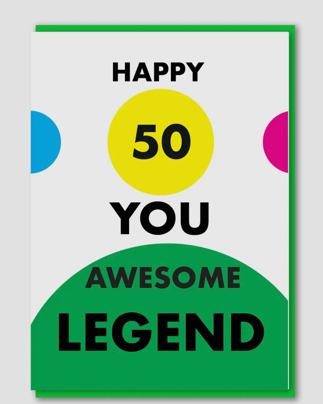 Happy 50 Birthday Card-Objectables-My Beautiful Caravan