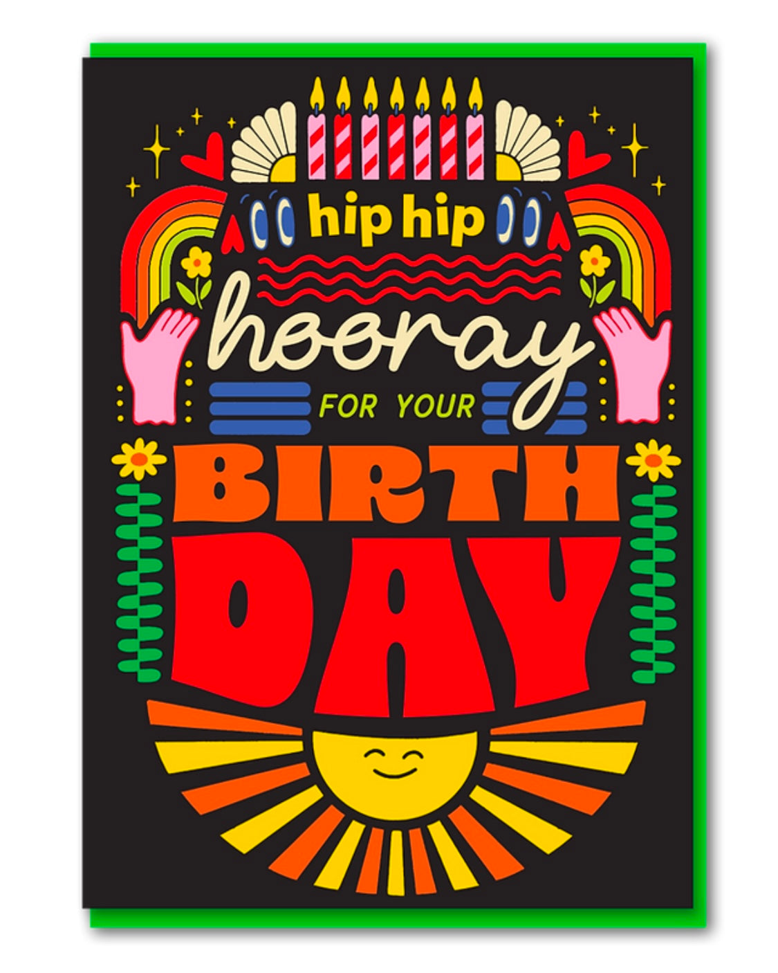 Hip Hip Hooray Birthday Card-Objectables-My Beautiful Caravan
