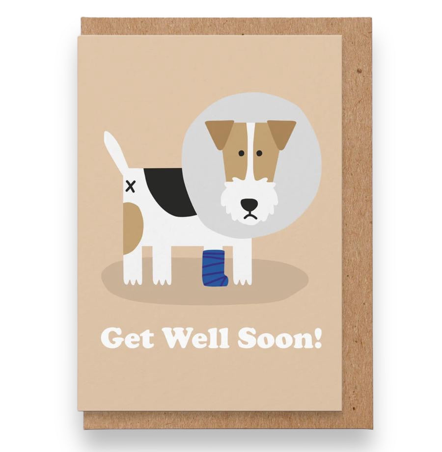 Get Well Soon Dog Card