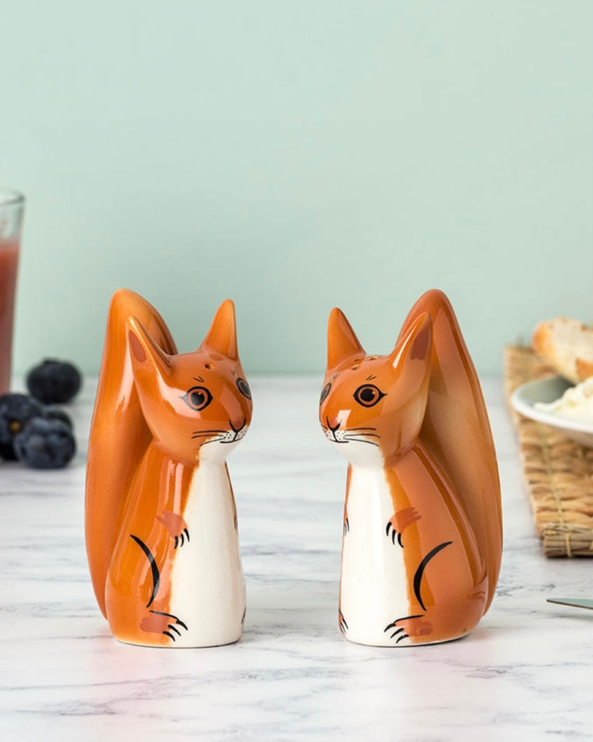 Red Squirrel Salt & Pepper Shakers