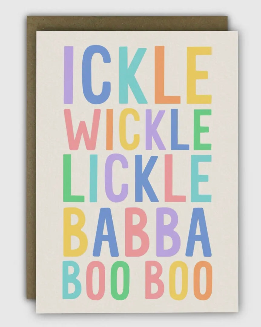 Ickle Wickle Lickle Babba Card-Running With Scissors-My Beautiful Caravan