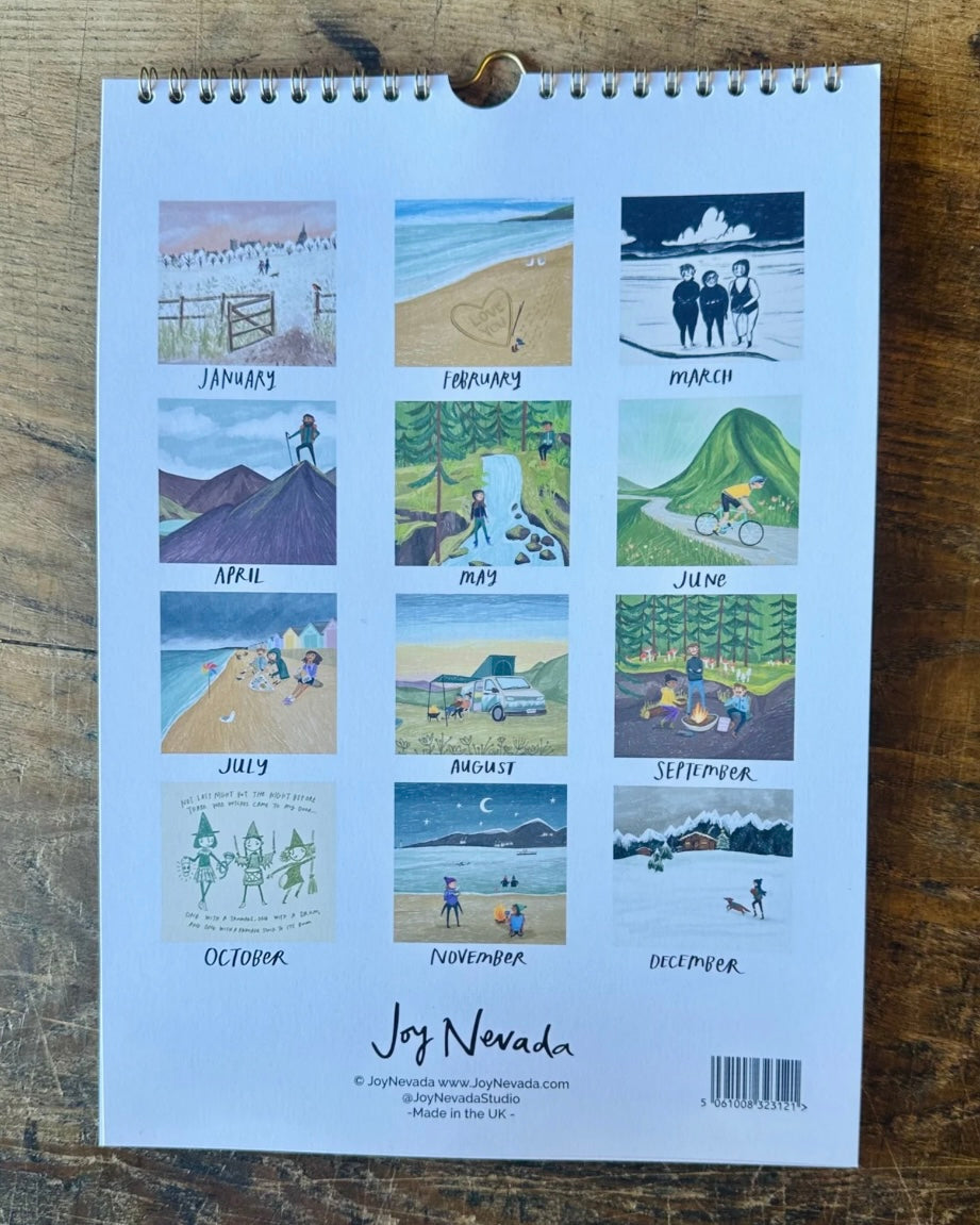 Illustrated 2026 Calendar by Joy Nevada-Joy Nevada-My Beautiful Caravan