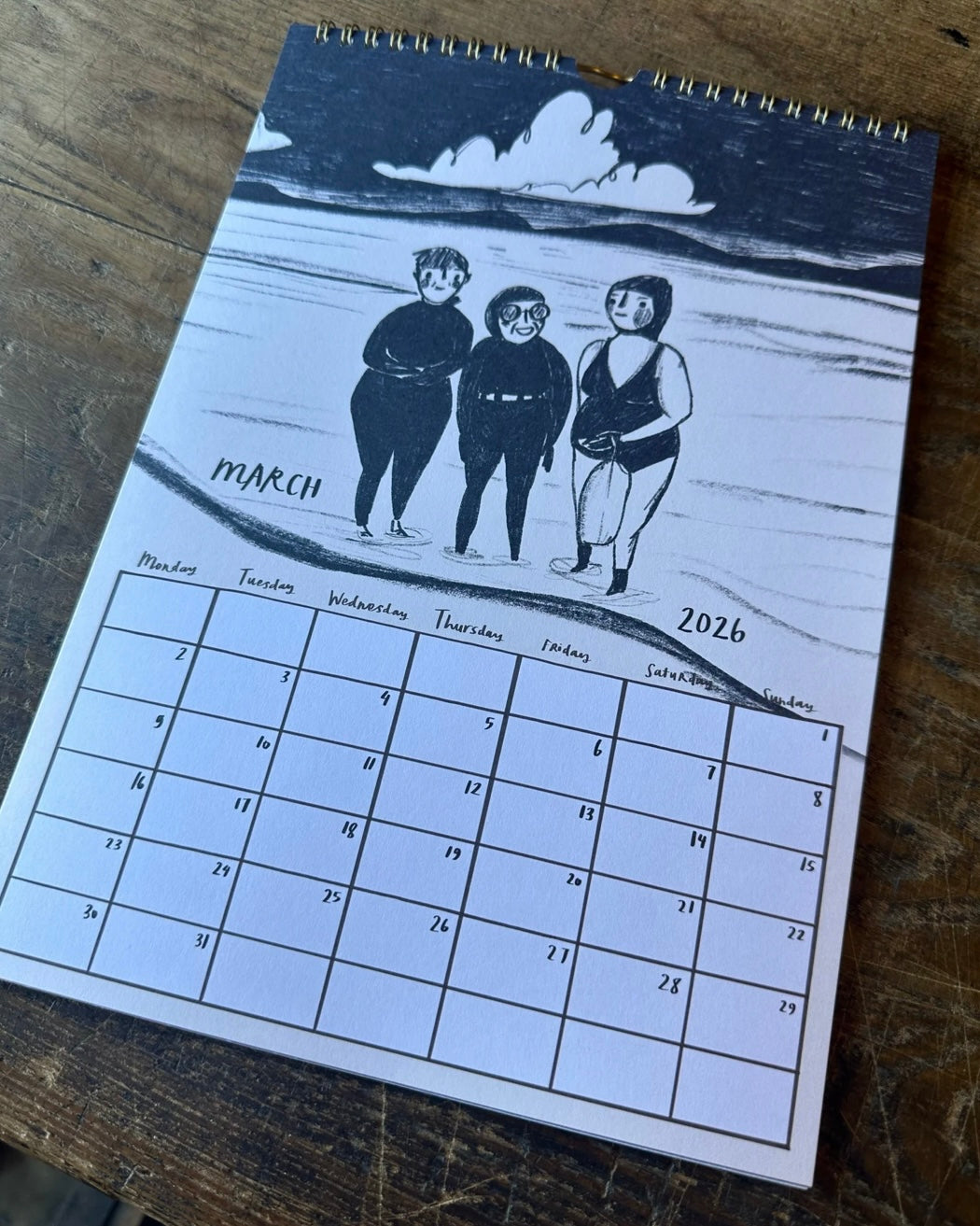 Illustrated 2026 Calendar by Joy Nevada-Joy Nevada-My Beautiful Caravan