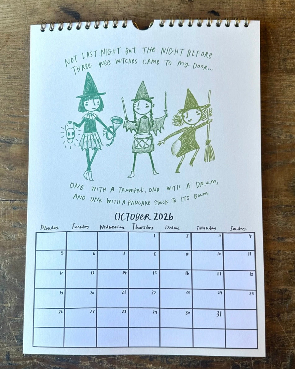 Illustrated 2026 Calendar by Joy Nevada-Joy Nevada-My Beautiful Caravan