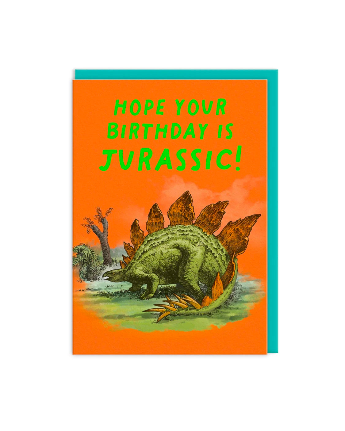 Jurassic Stegosaurus Birthday Card-Ohh Deer-My Beautiful Caravan