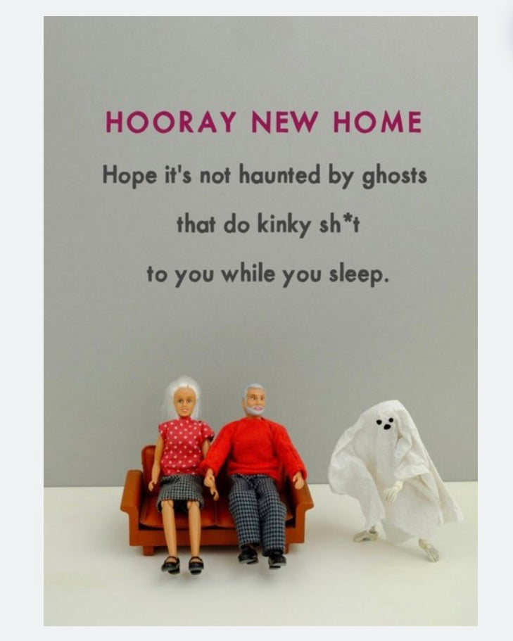 Kinky Ghosts New Home Card - Jeffrey & Janice-Bold & Bright-My Beautiful Caravan