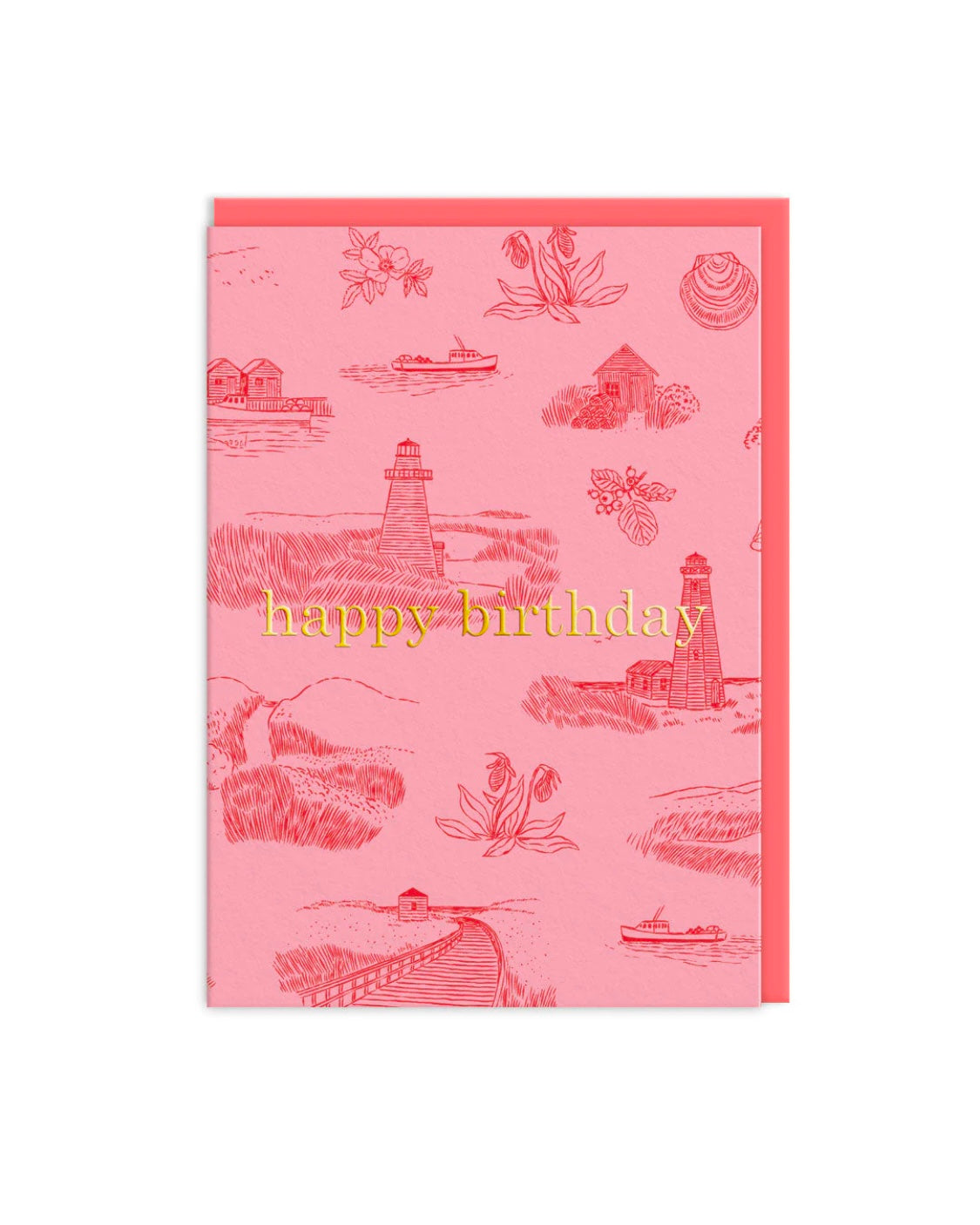 Lighthouses Happy Birthday Card-Ohh Deer-My Beautiful Caravan