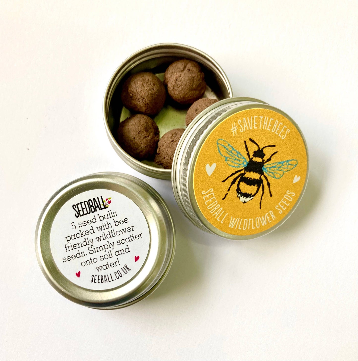 Mini Seedball Save The Bees Tin-Seedball-My Beautiful Caravan