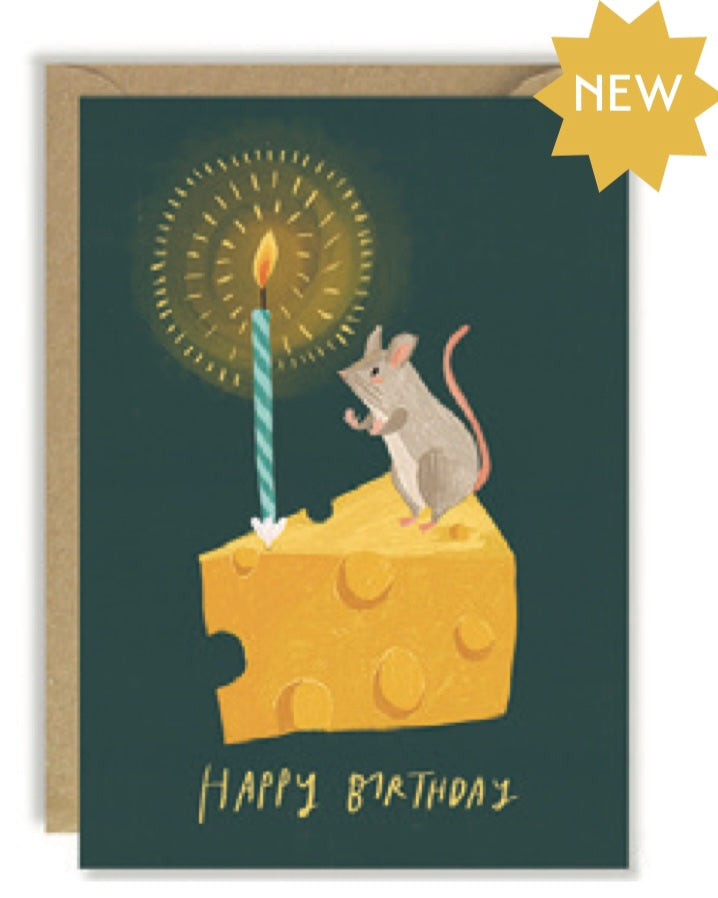 Mouse Cheesecake Birthday Card-Joy Nevada-My Beautiful Caravan