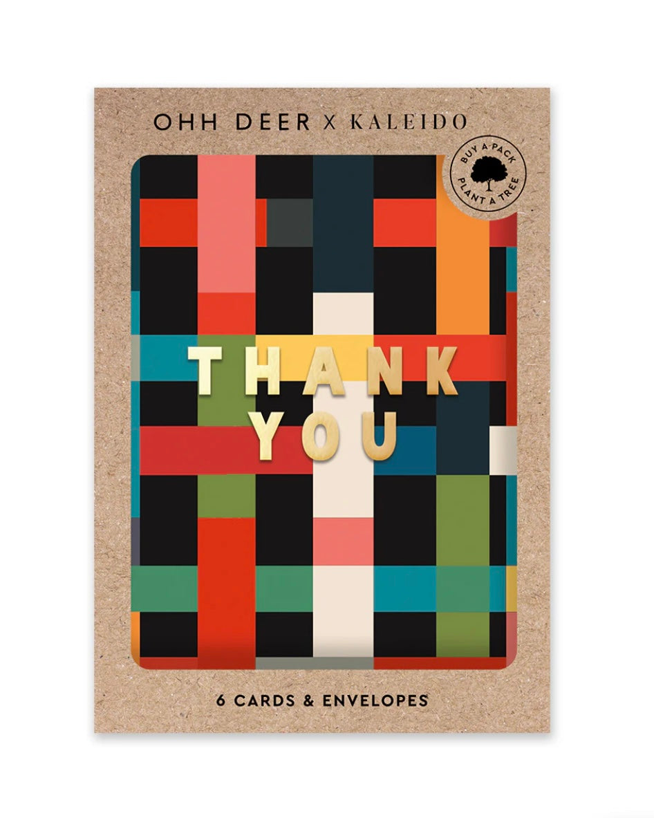 Plaid Thank You Card Set-Ohh Deer-My Beautiful Caravan