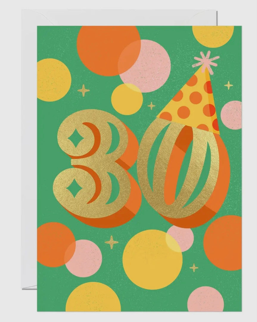 Psychedelic 30th Birthday Card-Ricicle Cards-My Beautiful Caravan
