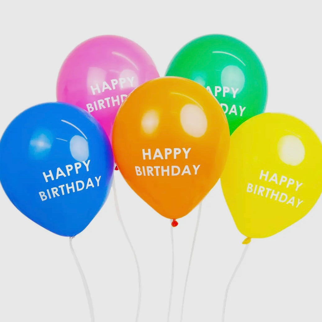 Rainbow Balloons Printed with Happy Birthday-Talking Tables-My Beautiful Caravan
