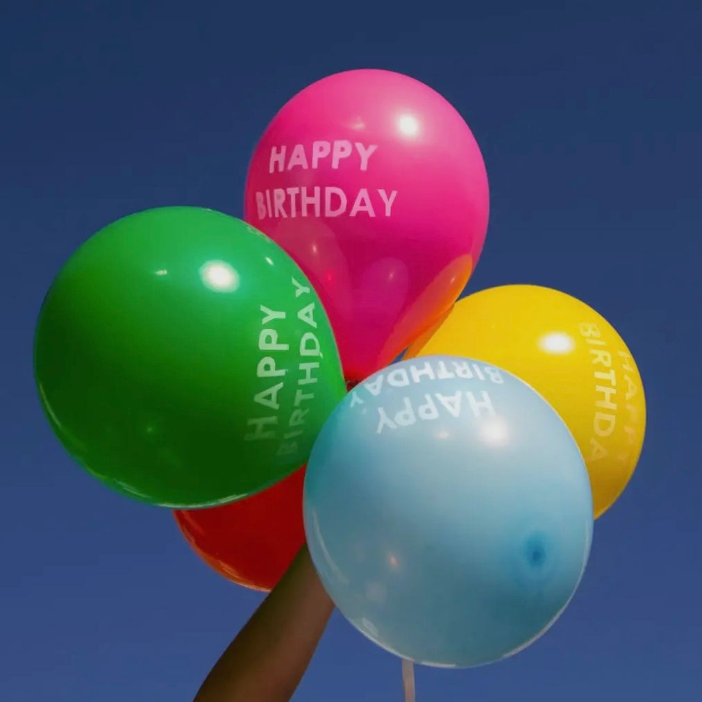 Rainbow Balloons Printed with Happy Birthday-Talking Tables-My Beautiful Caravan