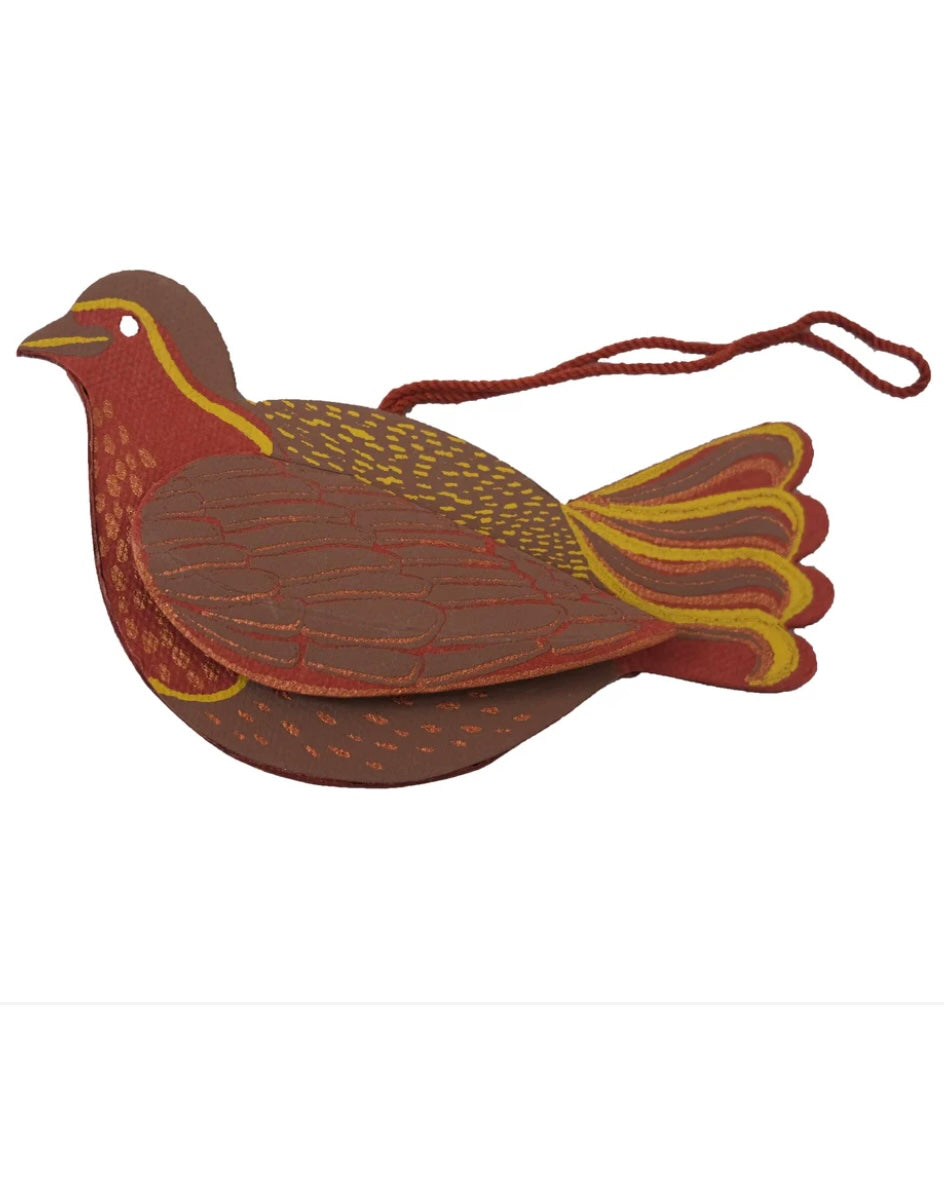 Robin Festive Ornament-East End Press-My Beautiful Caravan