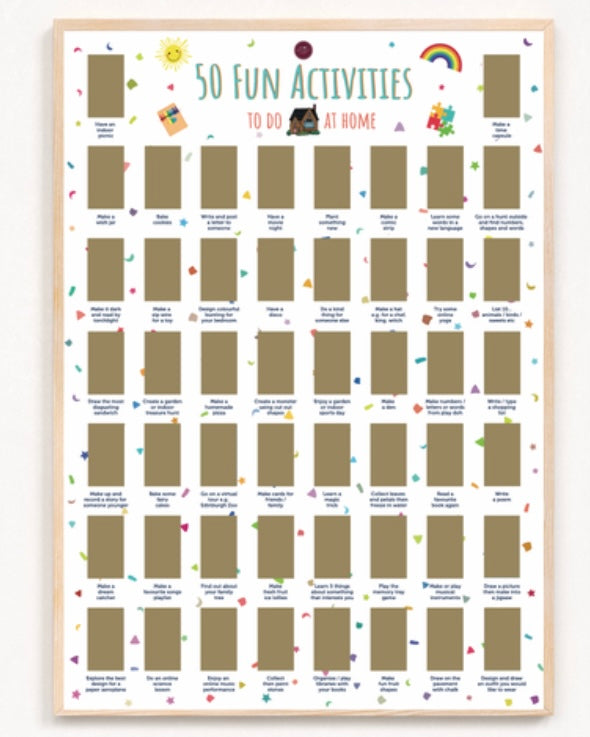 Scottish Scratch Off Poster-Scot Bucket List-My Beautiful Caravan