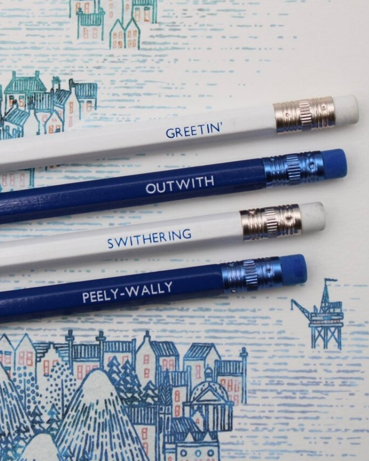 Scottish Words Pencil Set-Pencil Me In-My Beautiful Caravan