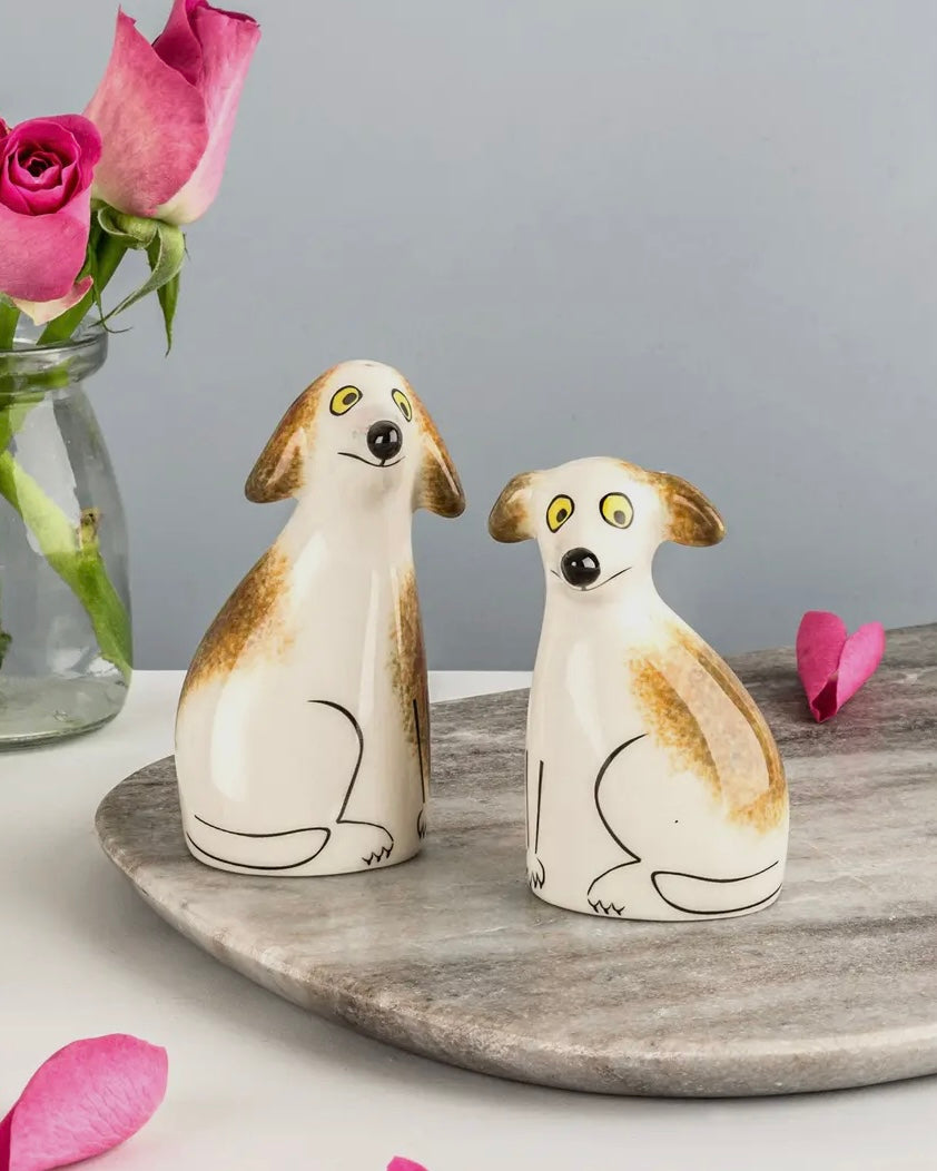 Scruffy Dog Salt & Pepper Shakers-Hannah Turner-My Beautiful Caravan