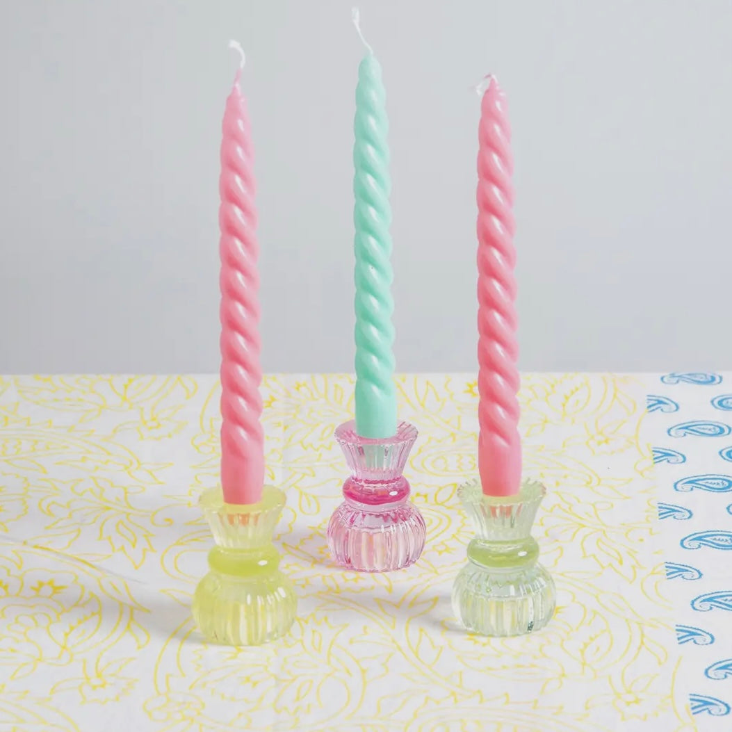 Small Glass Candle Holder-Talking Tables-My Beautiful Caravan