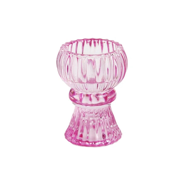 Small Glass Candle Holder-Talking Tables-My Beautiful Caravan