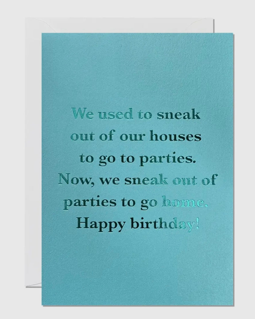 Sneaking Out Birthday Card-Ricicle Cards-My Beautiful Caravan