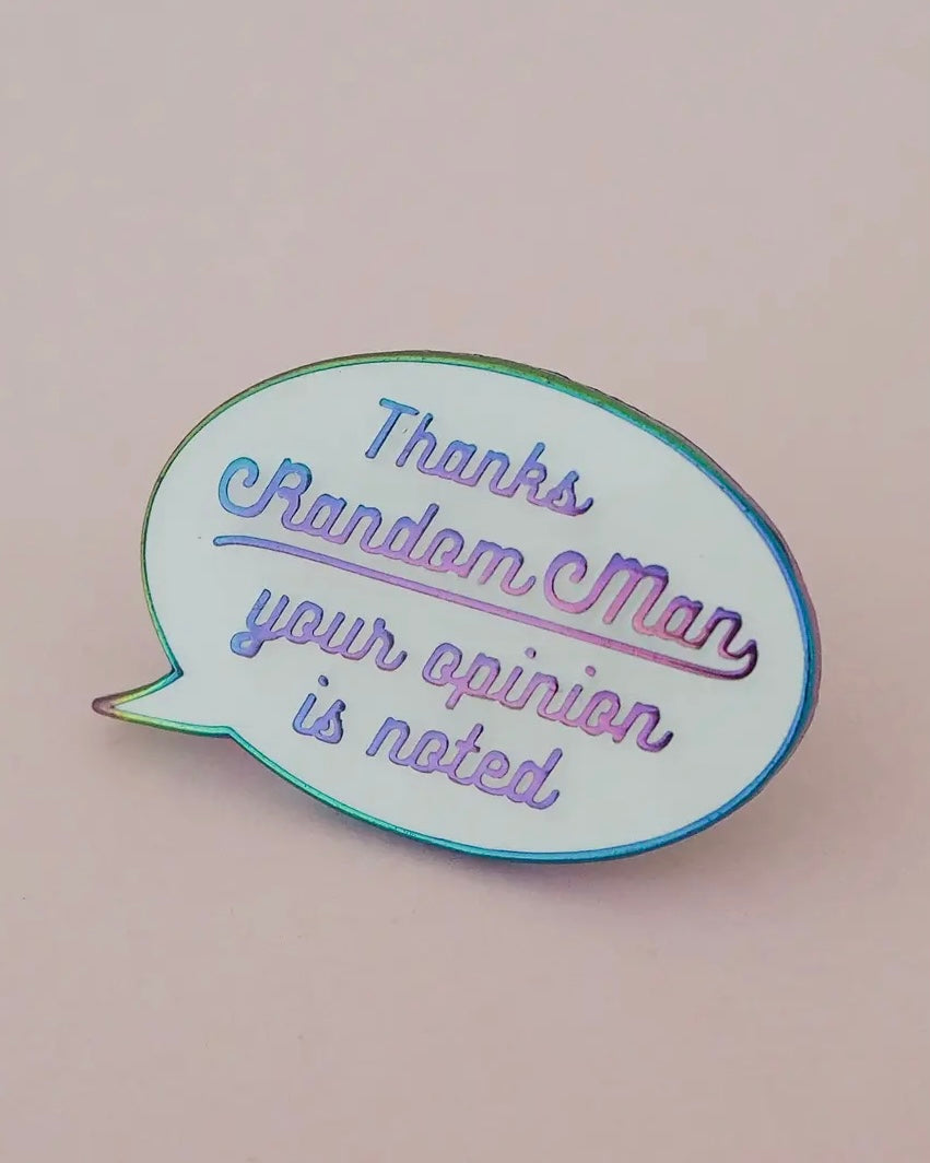 Thanks Random Man Enamel Pin-Hand Over Your Fairy Cakes-My Beautiful Caravan