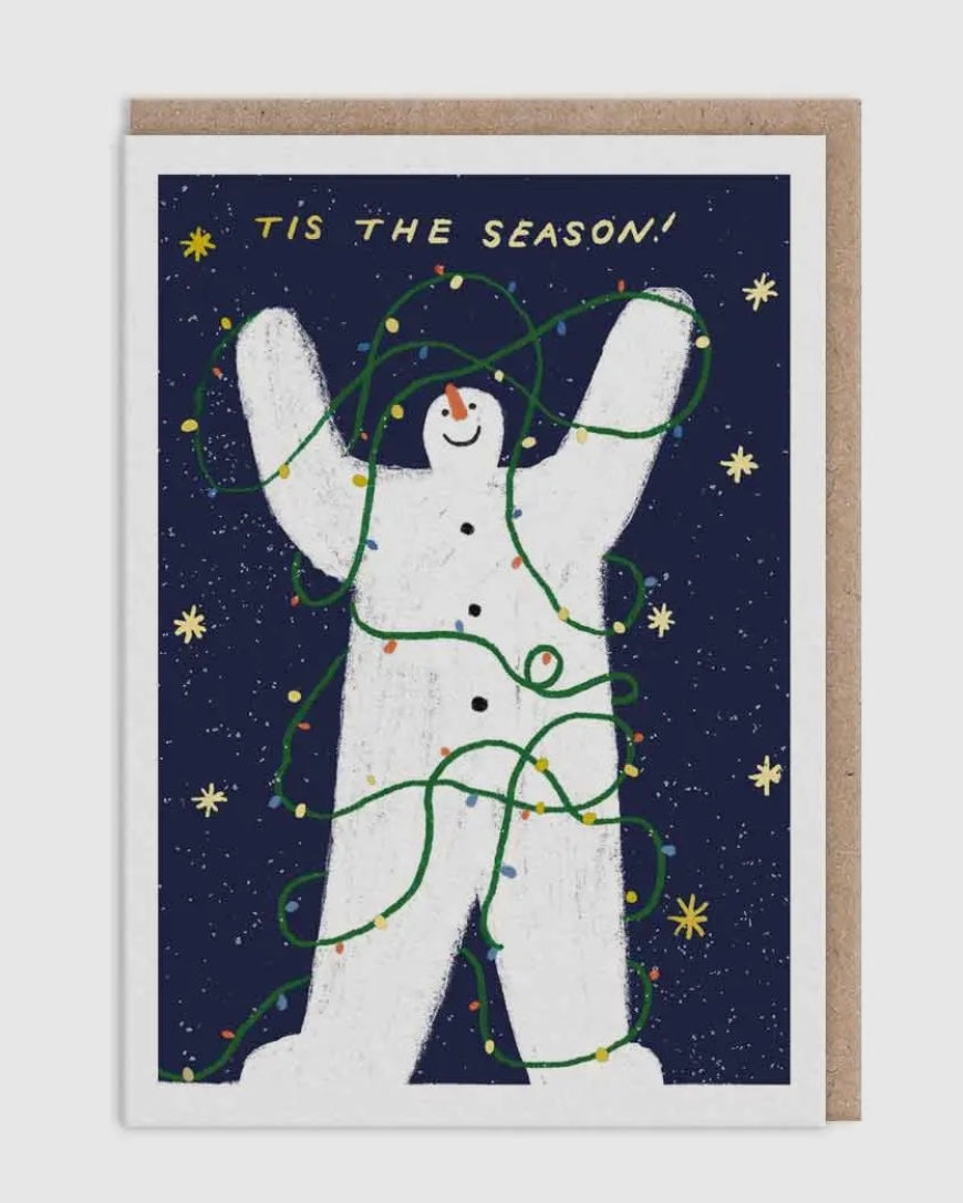 Tis The Season Snowman Christmas Card-Ohh Deer-My Beautiful Caravan