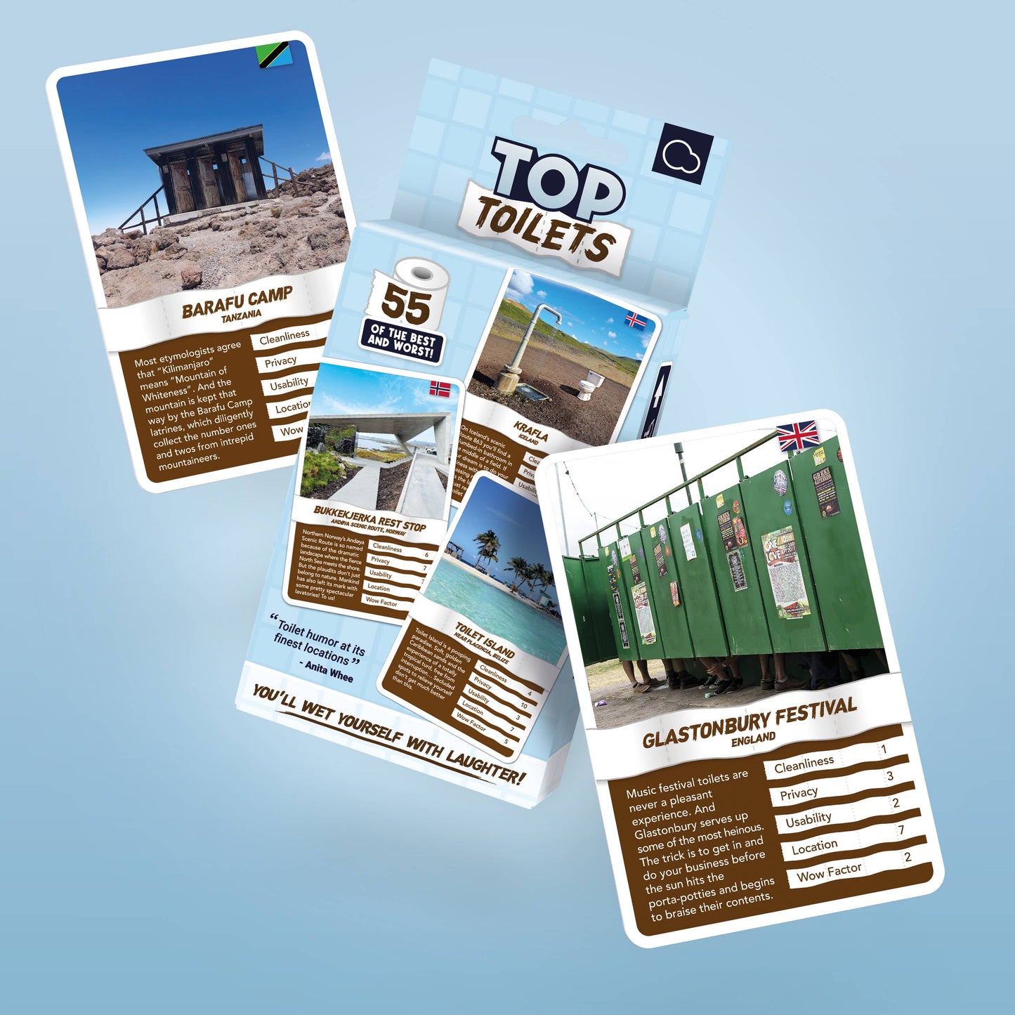 Top Toilets Card Game-Bubblegum Stuff UK-My Beautiful Caravan