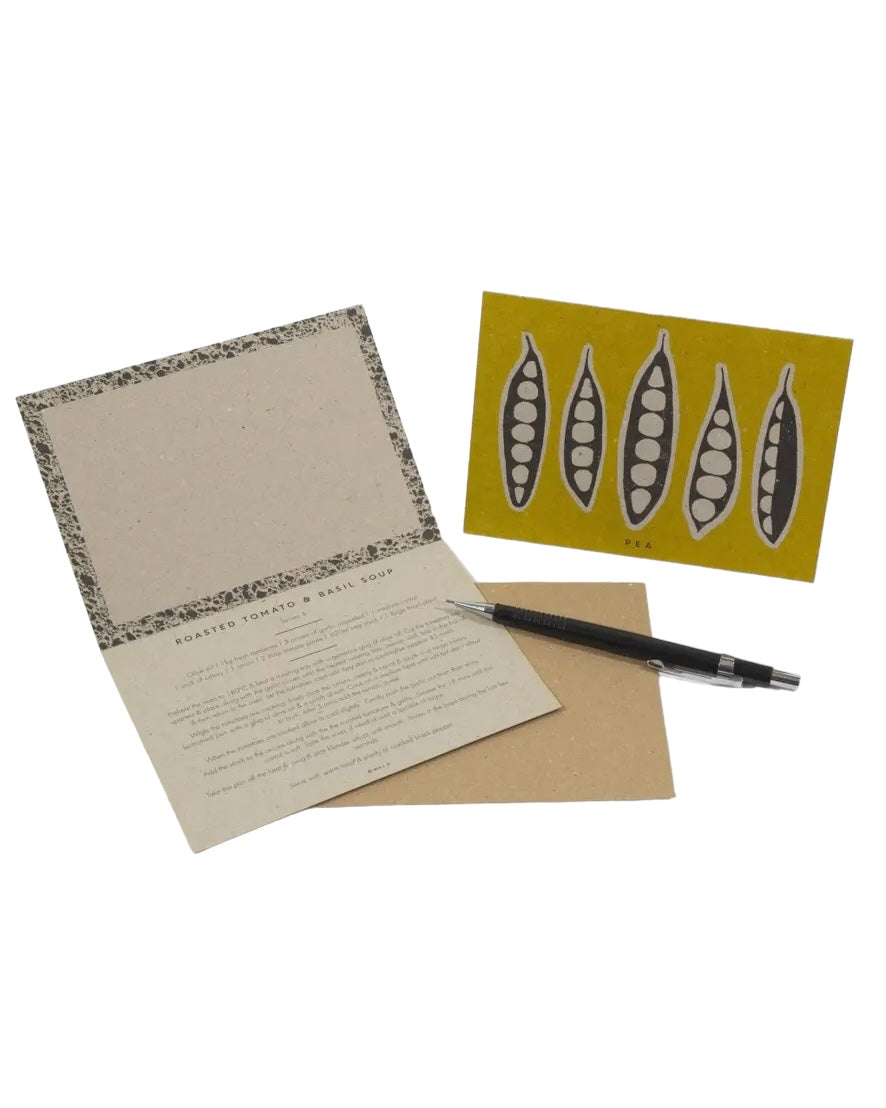 Vegan Veg Recipe Notecards (x4)-Studio Wald-My Beautiful Caravan