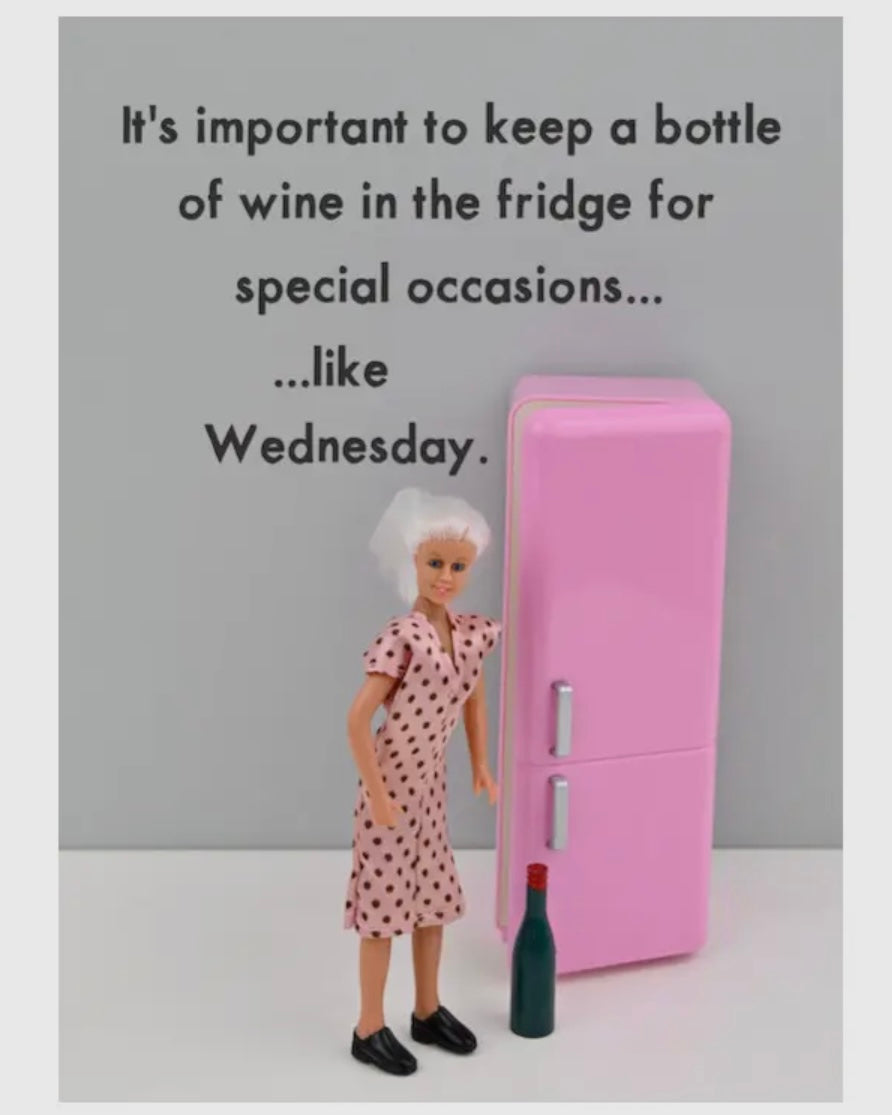Wine Wednesday Card - Jeffrey & Janice-Bold & Bright-My Beautiful Caravan