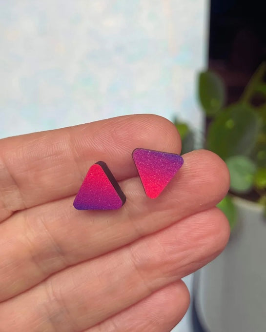 Wooden Stud Earrings-Izzy Daze-My Beautiful Caravan