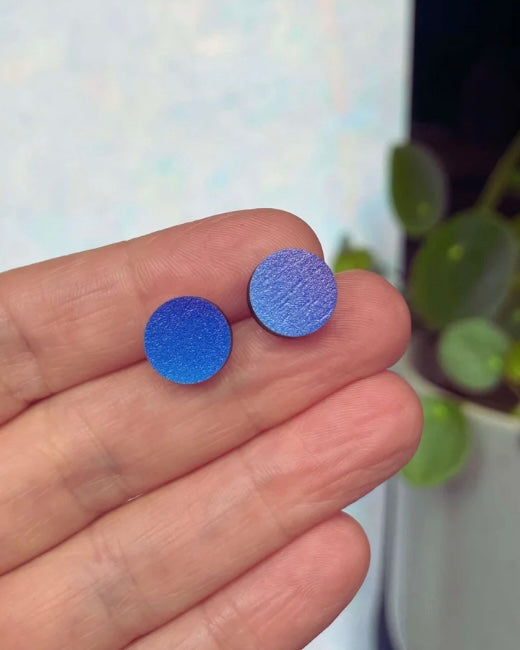 Wooden Stud Earrings-Izzy Daze-My Beautiful Caravan