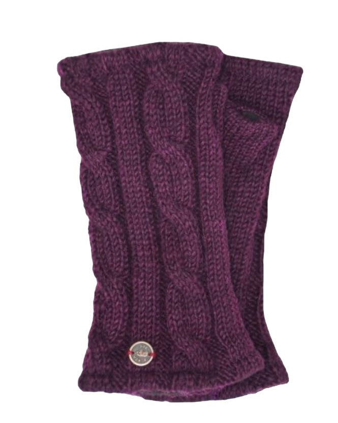 Wool Wristwarmers-Black Yak-My Beautiful Caravan