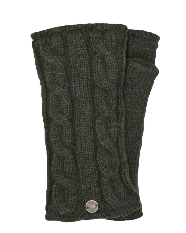 Wool Wristwarmers-Black Yak-My Beautiful Caravan